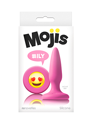 Πρωκτική Σφήνα Moji's Ily Butt Plug Ροζ - NS Novelties