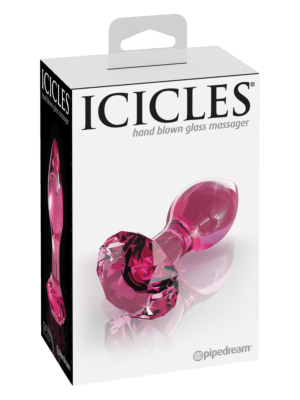 Ρόζ Γυάλινο Butt Plug: Pipedream Icicles No 79