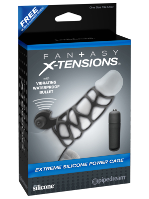 Pipedream Penis Sleeve FX Extreme Silicone Power Cage