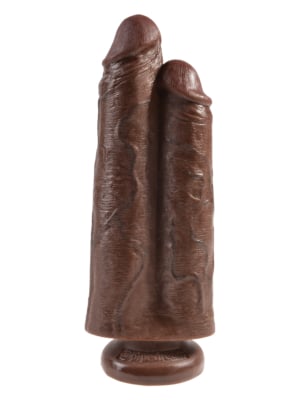 Διπλό Ομοίωμα Πέους King Cock Two Cocks One Hole Double Dildo 23 cm (Skin) - Pipedream - Ρεαλιστικές Φλέβες