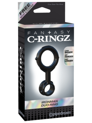 Pipedream Fantasy C-Ringz Ironman Duo-ring 3.5cm Black