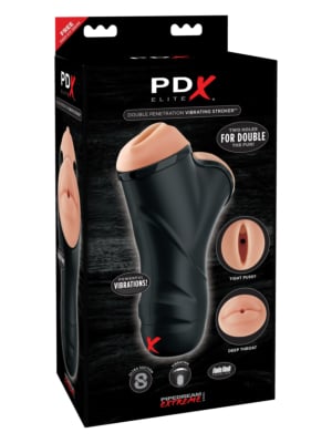 Pipedream PDX Lite Double Penetration Vibrating Stroker