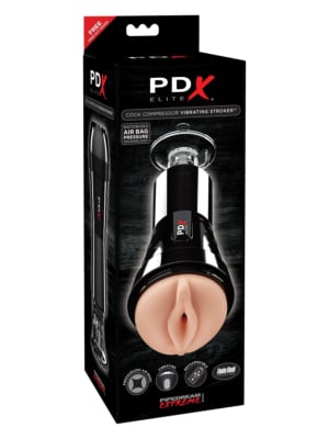 Pipedream PDX Elite Cock Compressor Vibrating Stroker Black