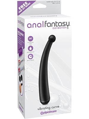 Πρωκτικός Δονητής για σημείο P και G- Anal Fantasy Vibrating Curve, μαύρο