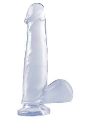 7.5 Inch Dong with Suction Cup Transparent