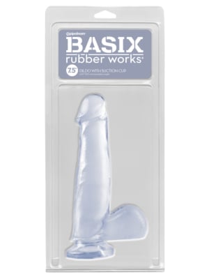 7.5 Inch Dong with Suction Cup Transparent