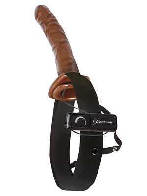 10 Inch Vibr. Hollow Strap-On