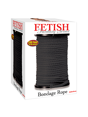 Fetish Fantasy Series Bondage Rope Per Meter Black 61 Meter