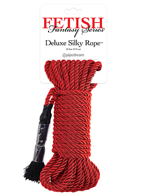 Fetish Fantasy Deluxe Silky Rope Red 9,75m