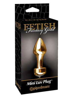 Mini Luv Plug Gold 3.25cm Fetish Fantasy