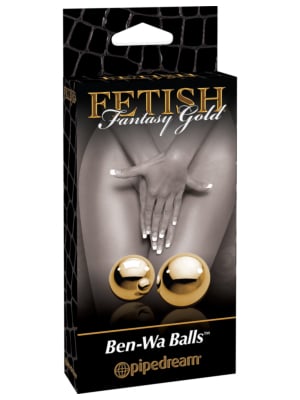 Κολπικές μπάλες Pipedream Fetish Fantasy Gold - Ben-Wa Balls 2cm