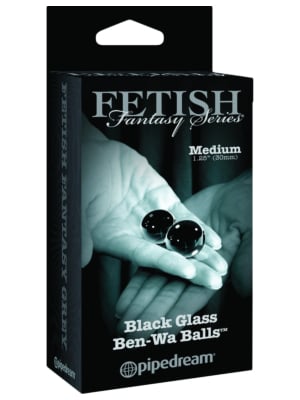 Fetish Fantasy Series Limited Edition Medium Black Glass Ben-Wa Balls