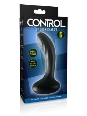 Pipedream Sir Richards Control Ultimate Silicone P-spot Massager Black 