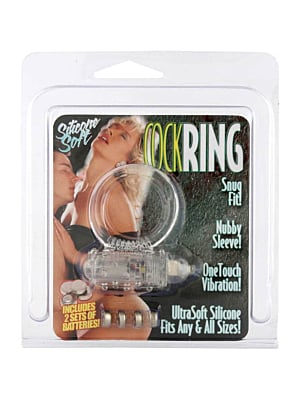 Cockring Silicone Vibrating Clear