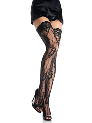 Rose Lace Thigh Highs