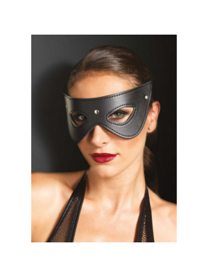 Faux Leather Studded Eye Mask