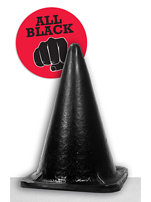 Αδιάβροχη XXL Κωνική Πρωκτική Σφήνα 30 cm - All Black 