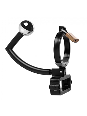 Oppressor Chastity Cage with Ball Clamp and Anal Hook