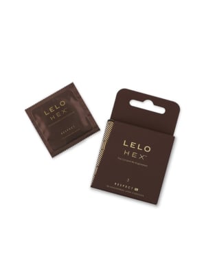 LELO HEX Respect XL - 3 Condoms