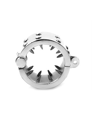 Male Chastity Device - Teeth Spiked Cock And Ball Ring - Sta