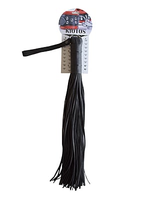 Leather Flogger Whip with 100 Strands 60cm