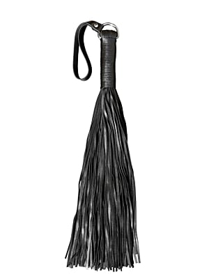 Kiotos Leather Flogger Whip with 100 Strands 60cm
