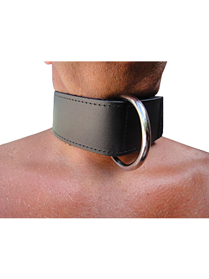 Δερμάτινο Κολάρο Velcro Leather BDSM Collar - Kiotos - Με Γαντζο