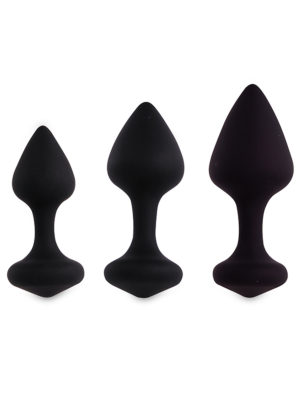 FeelzToys - Bibi Butt Plug Set 3 pcs Black