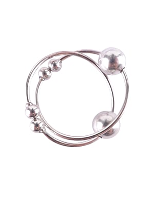 FF SILVER NIPPLE BULL RINGS