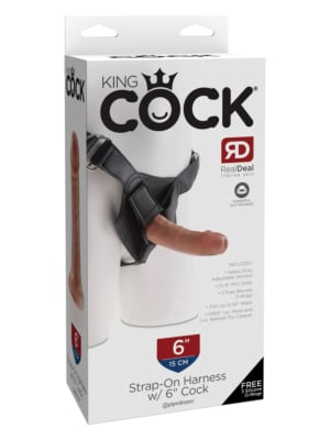 Γυναικείο Στραπόν - KING COCK STRAP-ON HARNESS W/6INCH