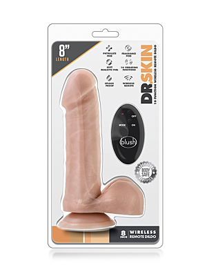 DR. SKIN 8INCH WIRELESS REMOTE DILDO