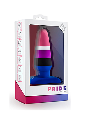 Πρωκτική Σφήνα Avant Pride P5 Butt Plug 10.8cm (Πολύχρωμη) - Blush