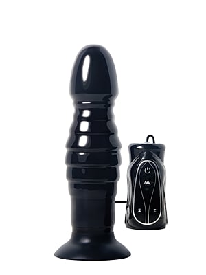 A&E THRUSTING ANAL VIBE BLACK