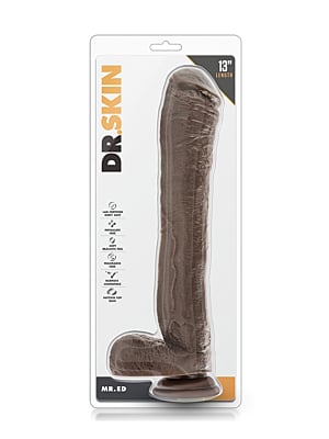 DR. SKIN MR. ED 13INCH DILDO CHOCOLATE