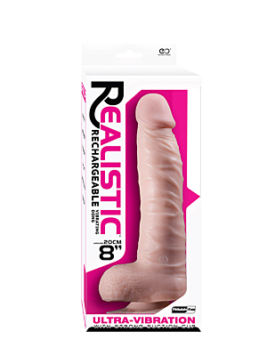 Realistic 8 inch Rechargeable Vibrator 20cm