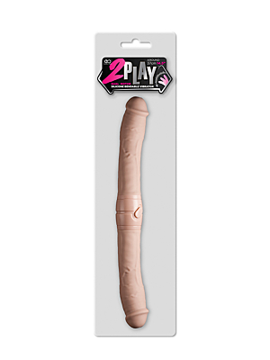 2PLAY VIBRATING DOUBLE DONG FLESH 32CM