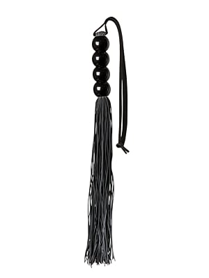 GP SILICONE FLOGGER WHIP BLACK