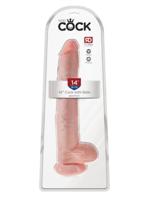 King Cock 35cm With Balls SKIN