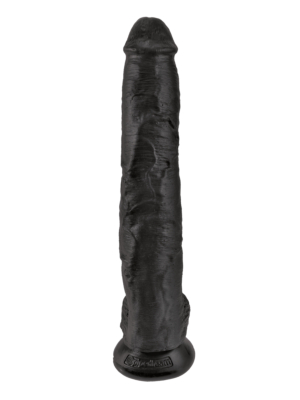Ρεαλιστικό Ομοίωμα Πέους King Cock με Όρχεις 35cm (Μαύρο) - Pipedream - Dildo με Φλέβες