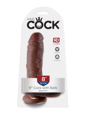 King Cock  8" Cock with Balls