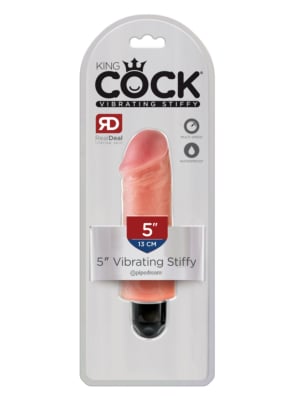 Σκληρός Ρεαλιστικός Δονητής King Cock Vibrating Stiffy 13εκ.- χρώμα δέρματος