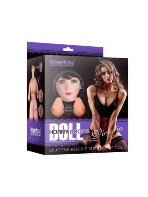 Ρεαλιστική μελαχρινή κούκλα σεξ - Silicone Boobie Super Love Doll