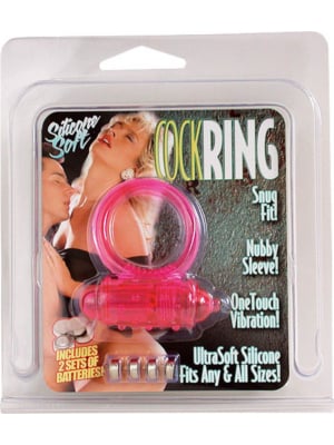 VIBRATING COCKRING SILICONE PINK