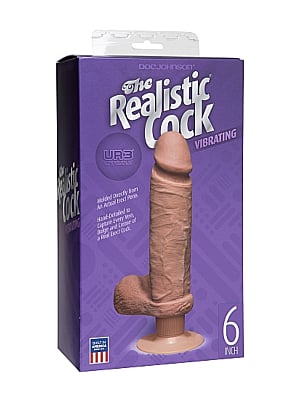 Vibrating ULTRASKYN Dildo - Brown