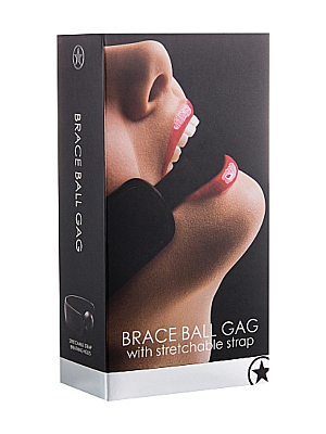 Ouch Brace Ball Gag - Black