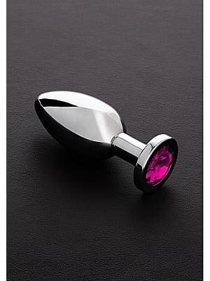 Jeweled Butt Plug PINK - Large