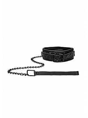 Luxury Collar with Leash - Black