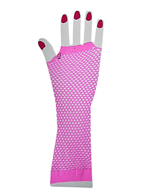 Γάντια με Δίχτυ Ροζ 30cm