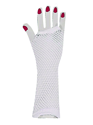 Γάντια με Δίχτυ Λευκά 30cm