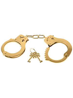 metal gold handcuffs steel